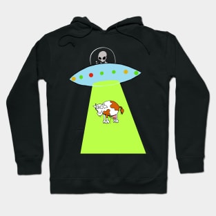 UFO and cow Hoodie